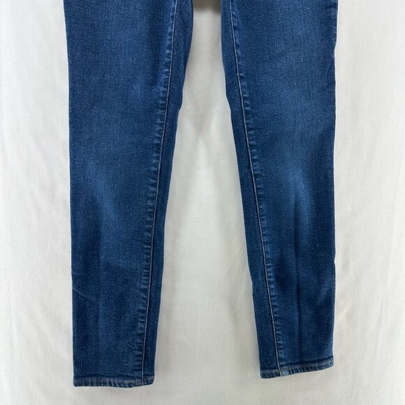Madewell Jeans Womens 25P 9" Mid-Rise Skinny Medium Washed Stretch Denim Blue - Picture 4 of 11